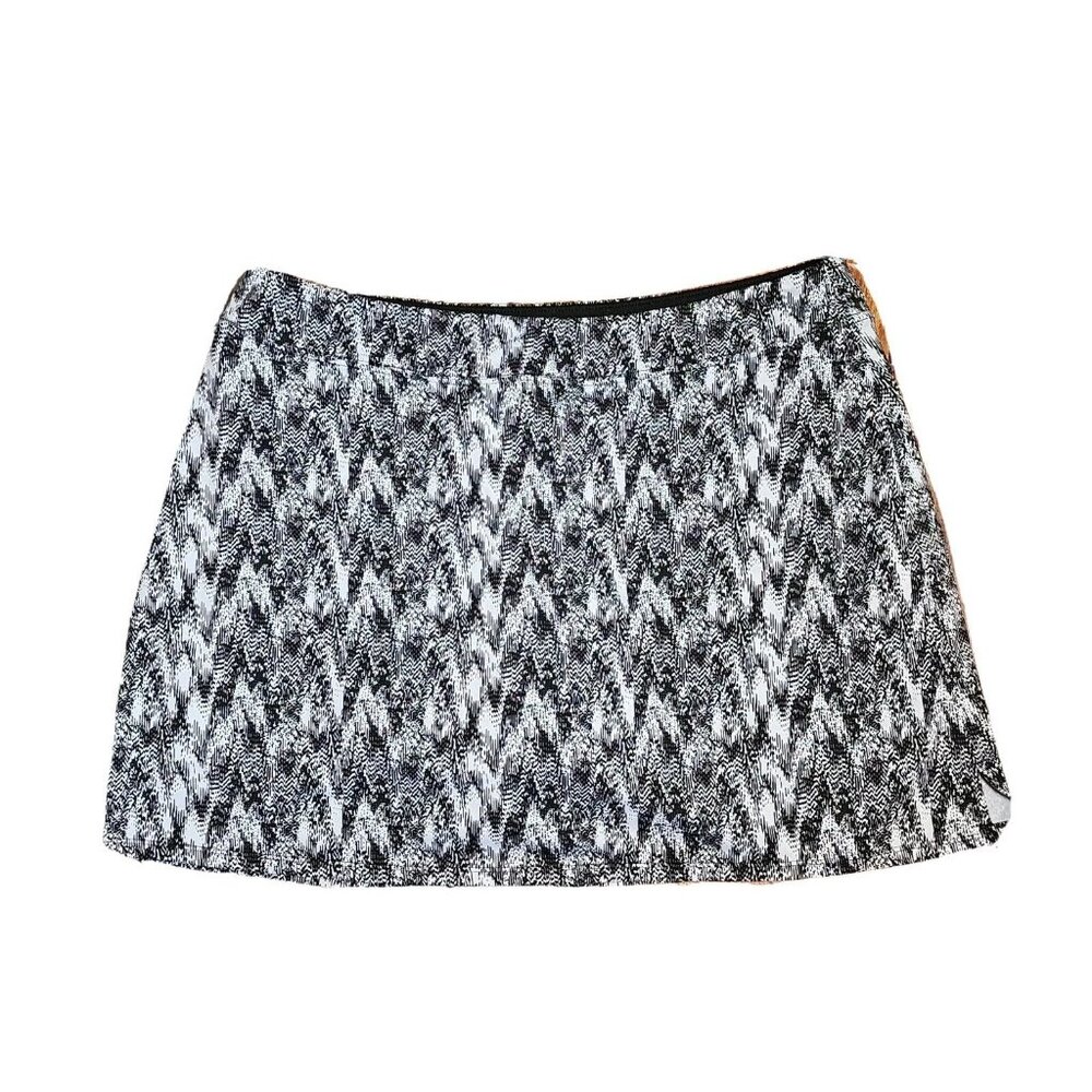 Tranquility by Colorado‎ Clothing Skort Womens XXL Black White Pull On Stretch